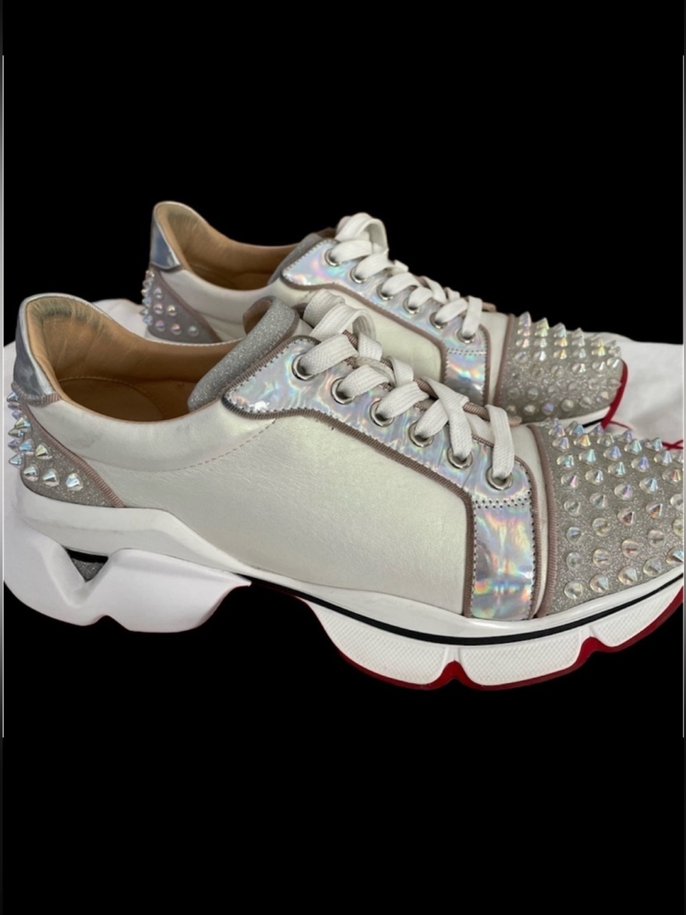 Christian Louboutin White Women’s Sneakers Size 39.5/9.5